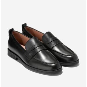 Cole Haan Black Leather Penny Loafers Sz 9B US Women - Classic Preppy Minimalist